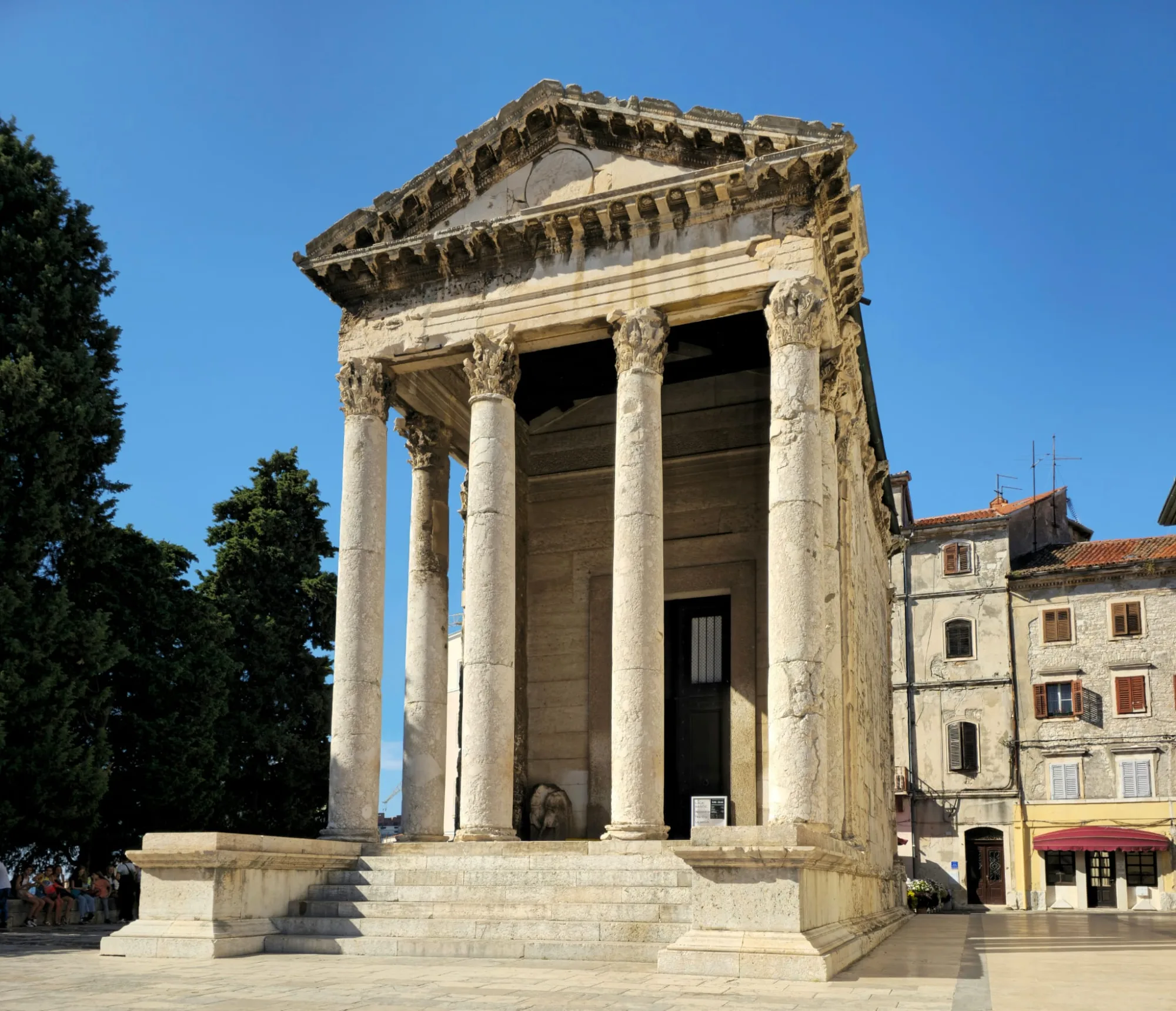 The Temple of Augustus in Pula
